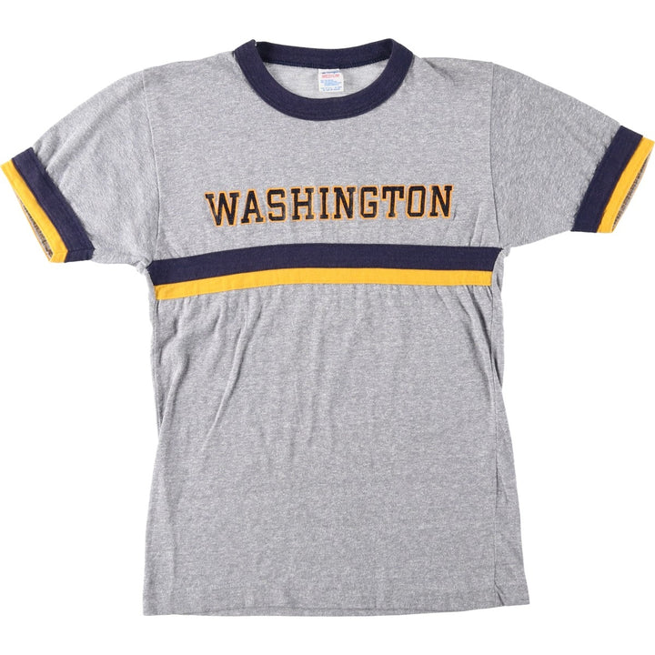 Vintage 1980'S Champion Trico Tag College T-shirt, Made in USA, Women's Size Small polyester gray type Vintage Second Hand