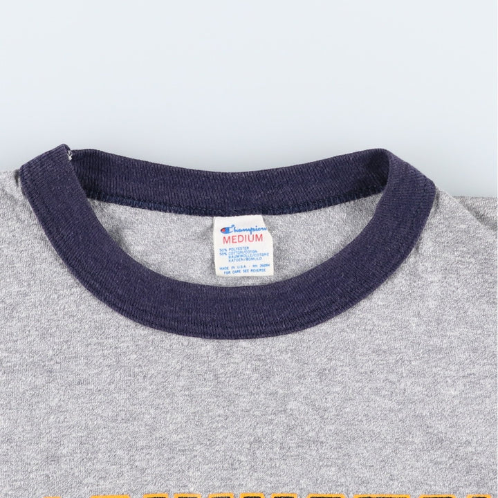 Vintage 1980'S Champion Trico Tag College T-shirt, Made in USA, Women's Size Small polyester gray type Vintage Second Hand