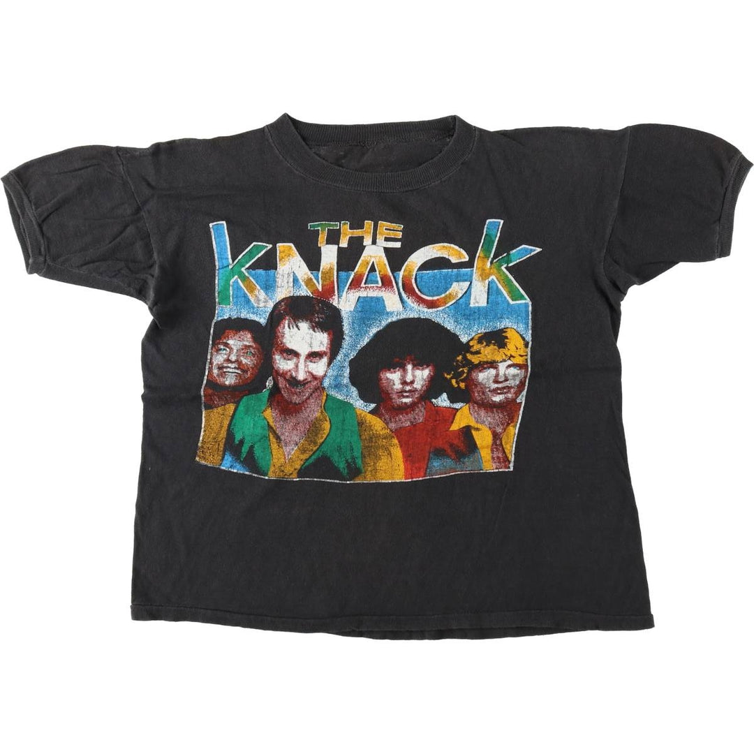 ~90'S The Knack Band T-shirt, Men's Size M (approx.), Vintage unclear black type Vintage Second Hand