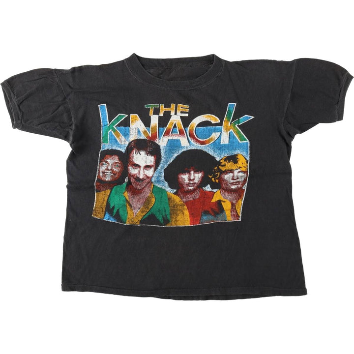 ~90'S The Knack Band T-shirt, Men's Size M (approx.), Vintage unclear black type Vintage Second Hand