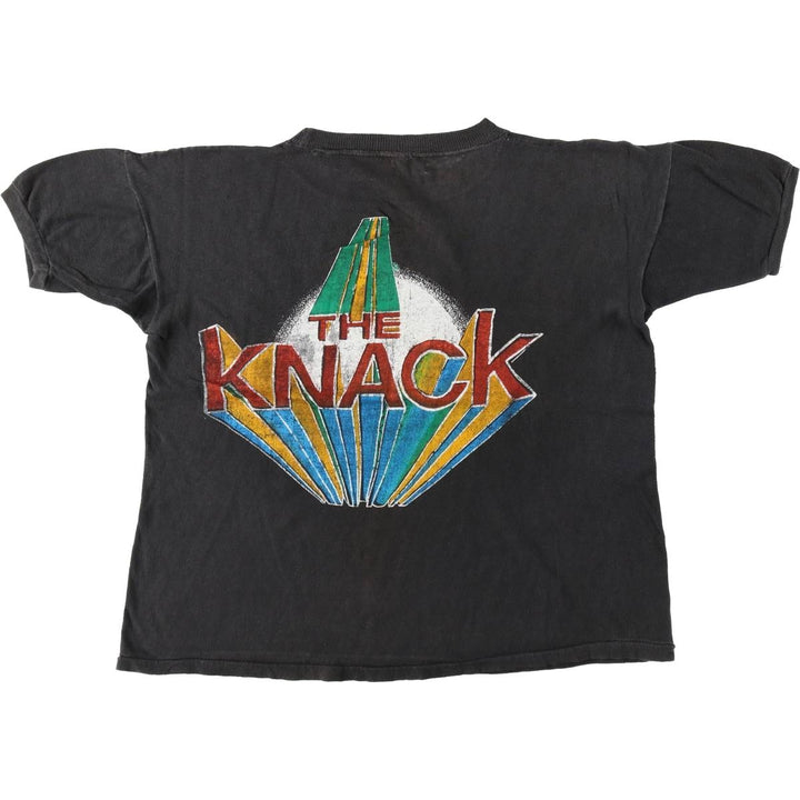 ~90'S The Knack Band T-shirt, Men's Size M (approx.), Vintage unclear black type Vintage Second Hand