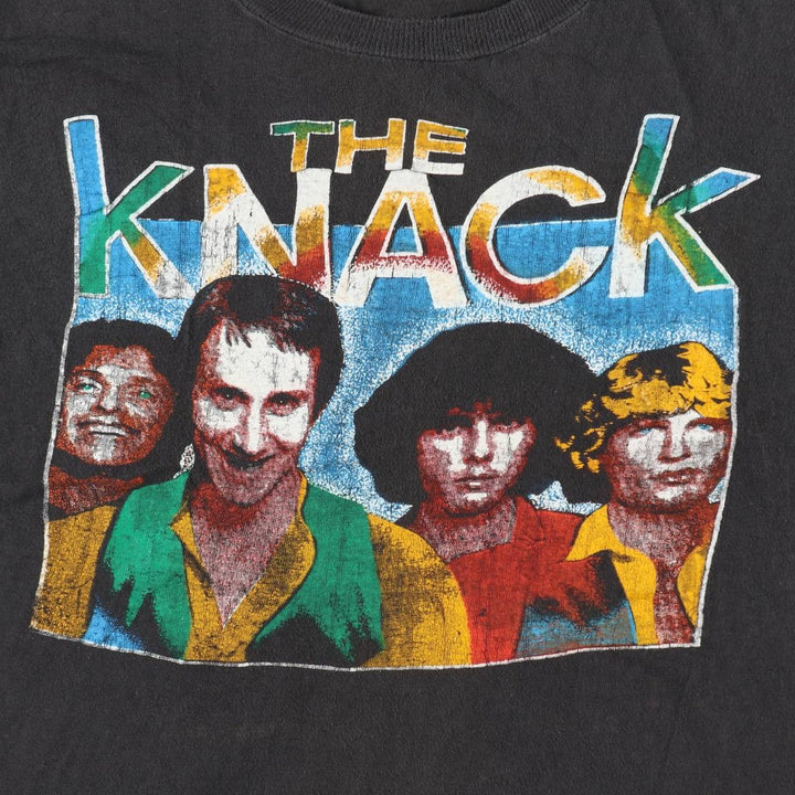 ~90'S The Knack Band T-shirt, Men's Size M (approx.), Vintage unclear black type Vintage Second Hand