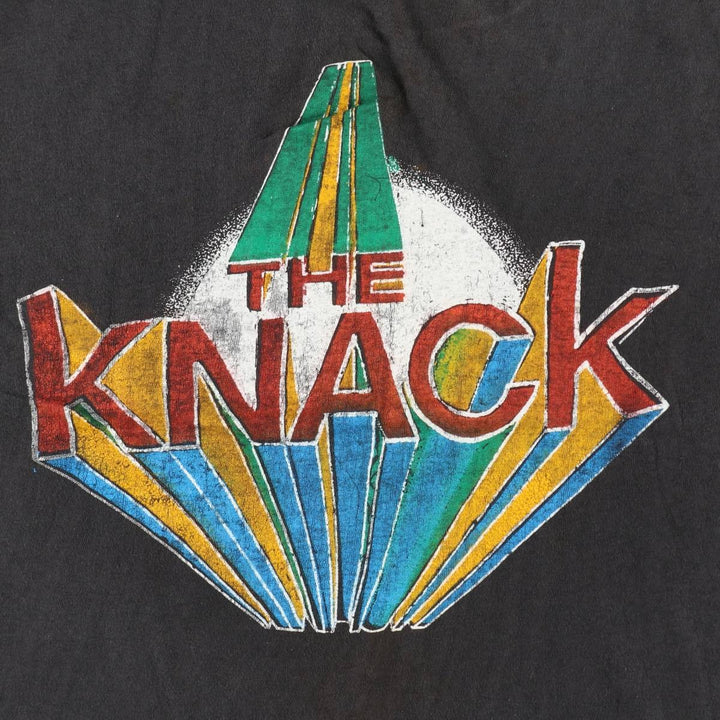 ~90'S The Knack Band T-shirt, Men's Size M (approx.), Vintage unclear black type Vintage Second Hand
