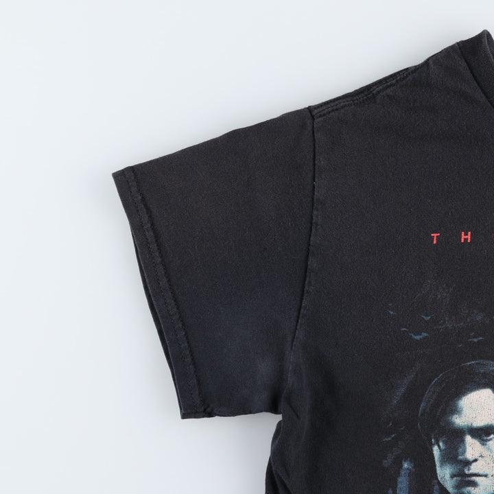 THE BATMAN Movie T-Shirt (Women's Size S) cotton black type Vintage Second Hand