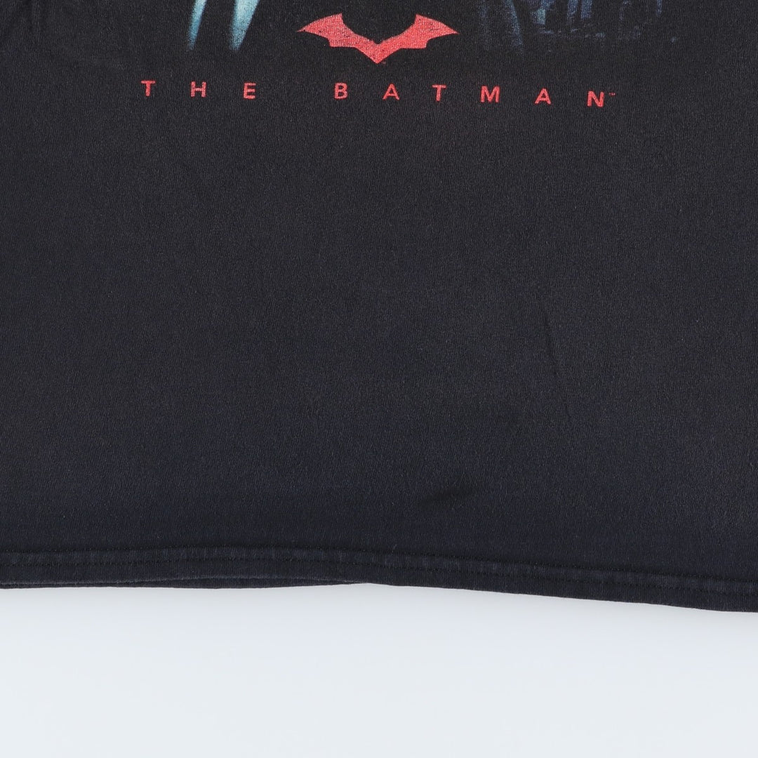 THE BATMAN Movie T-Shirt (Women's Size S) cotton black type Vintage Second Hand