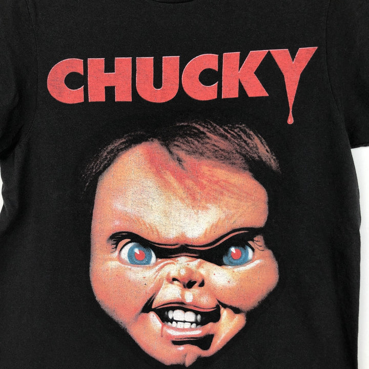 CHILD'S PLAY Chucky Movie T-Shirt (Women's Size S) cotton black type Vintage Second Hand