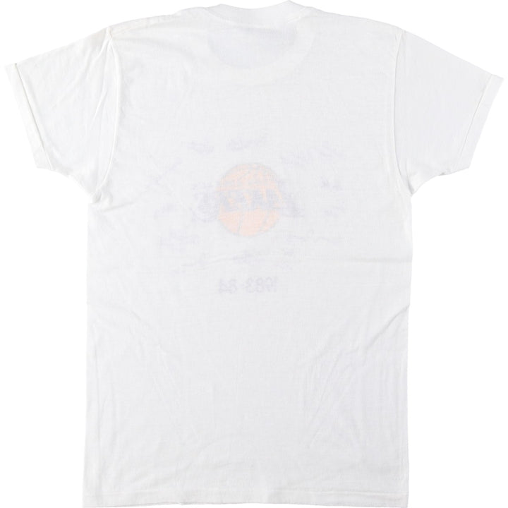 80'S NBA Los Angeles Lakers Logo T-Shirt, Women's Size S (Equivalent), Vintage unclear white type Vintage Second Hand