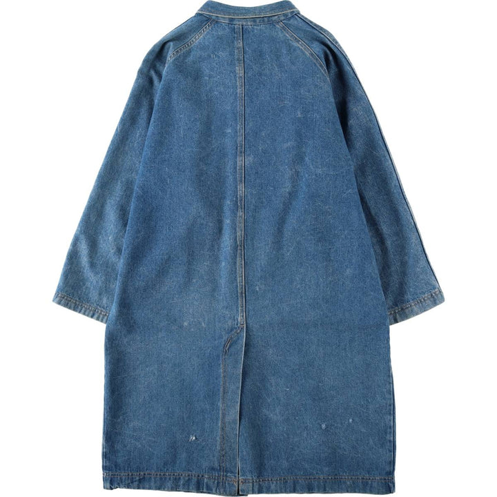 80s-90'S Brittania denim coat, made in USA, women's size L equivalent, vintage. unclear blue type Vintage Second Hand
