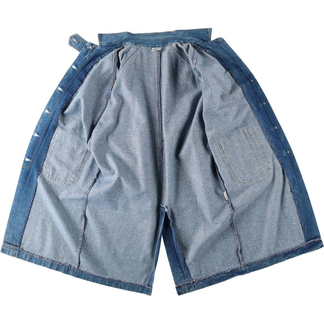 80s-90'S Brittania denim coat, made in USA, women's size L equivalent, vintage. unclear blue type Vintage Second Hand