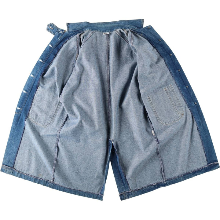 80s-90'S Brittania denim coat, made in USA, women's size L equivalent, vintage. unclear blue type Vintage Second Hand