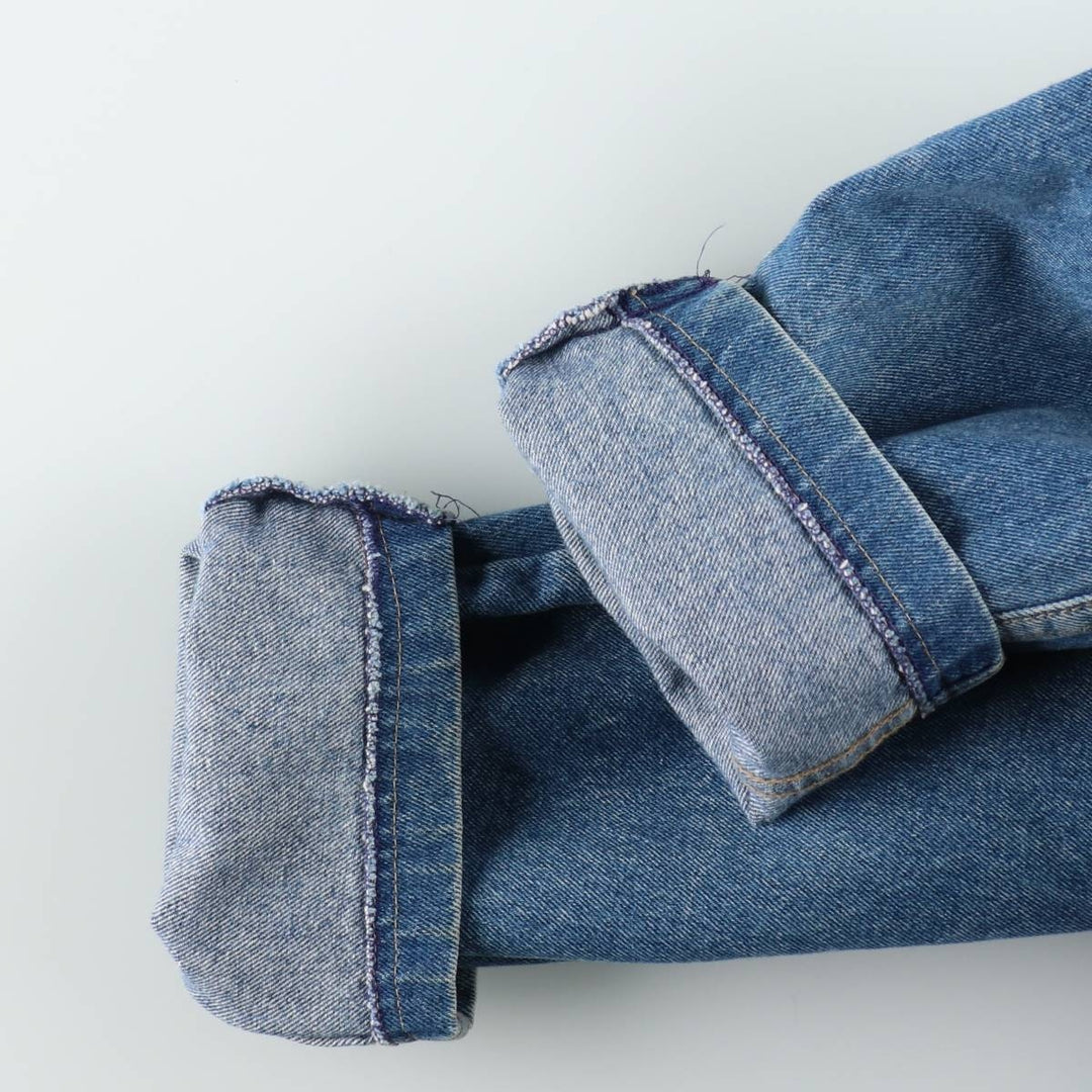 80s-90'S Brittania denim coat, made in USA, women's size L equivalent, vintage. unclear blue type Vintage Second Hand