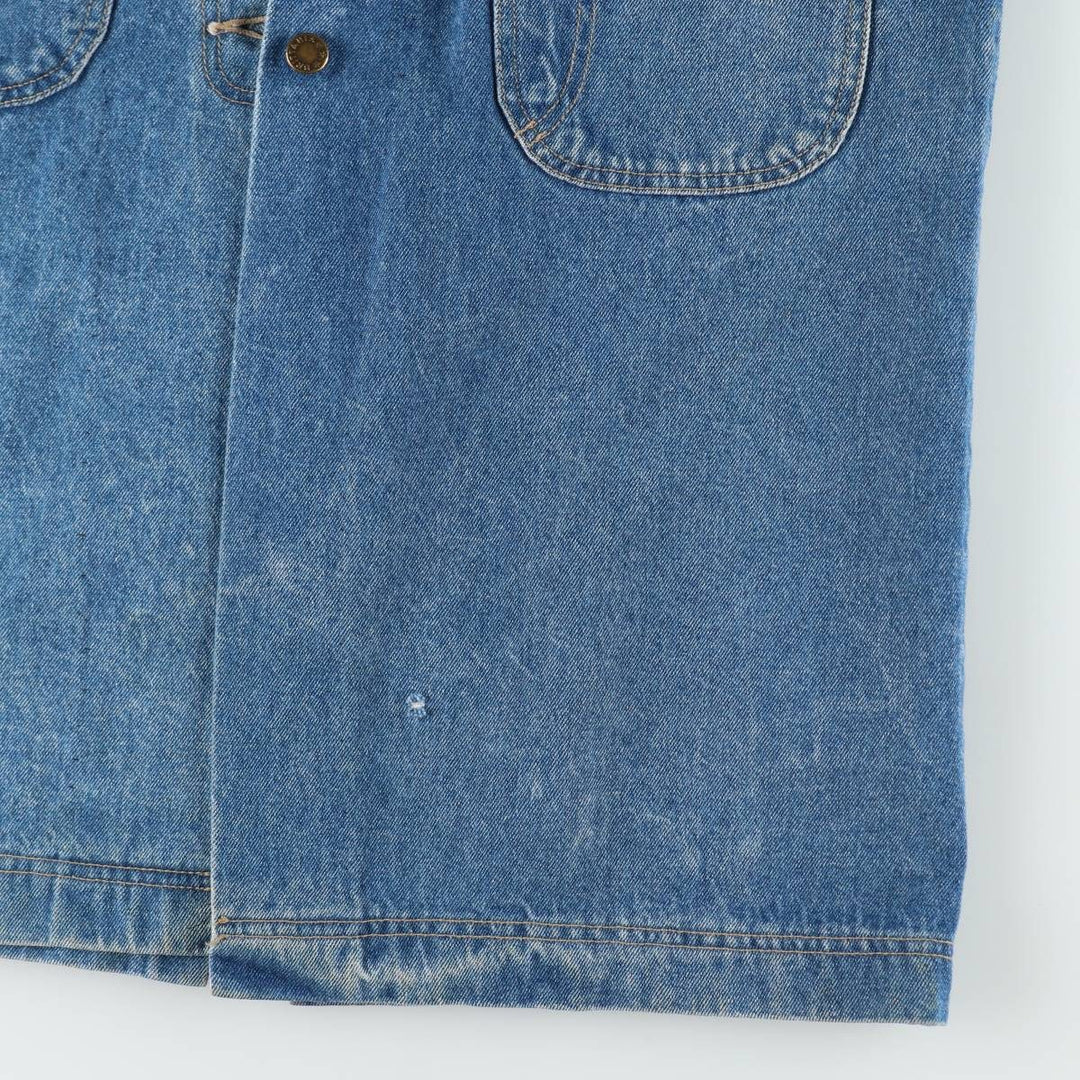 80s-90'S Brittania denim coat, made in USA, women's size L equivalent, vintage. unclear blue type Vintage Second Hand