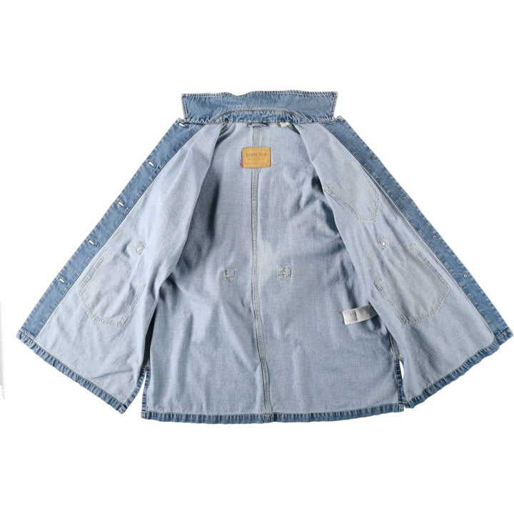Levi's RED LINEMAN CHORE COAT denim coat, women's size M (approx.) cotton blue type Vintage Second Hand
