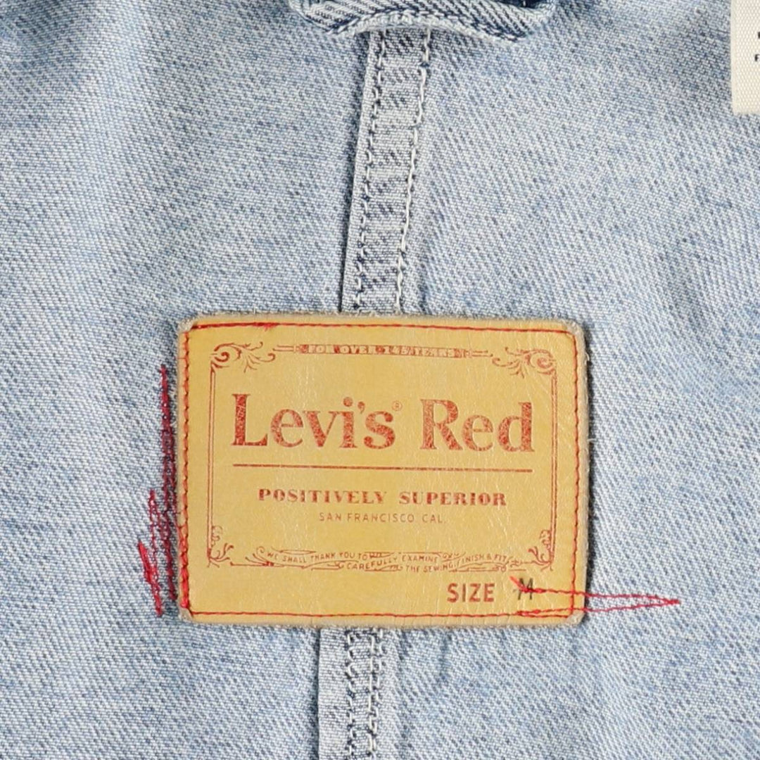 Levi's RED LINEMAN CHORE COAT denim coat, women's size M (approx.) cotton blue type Vintage Second Hand