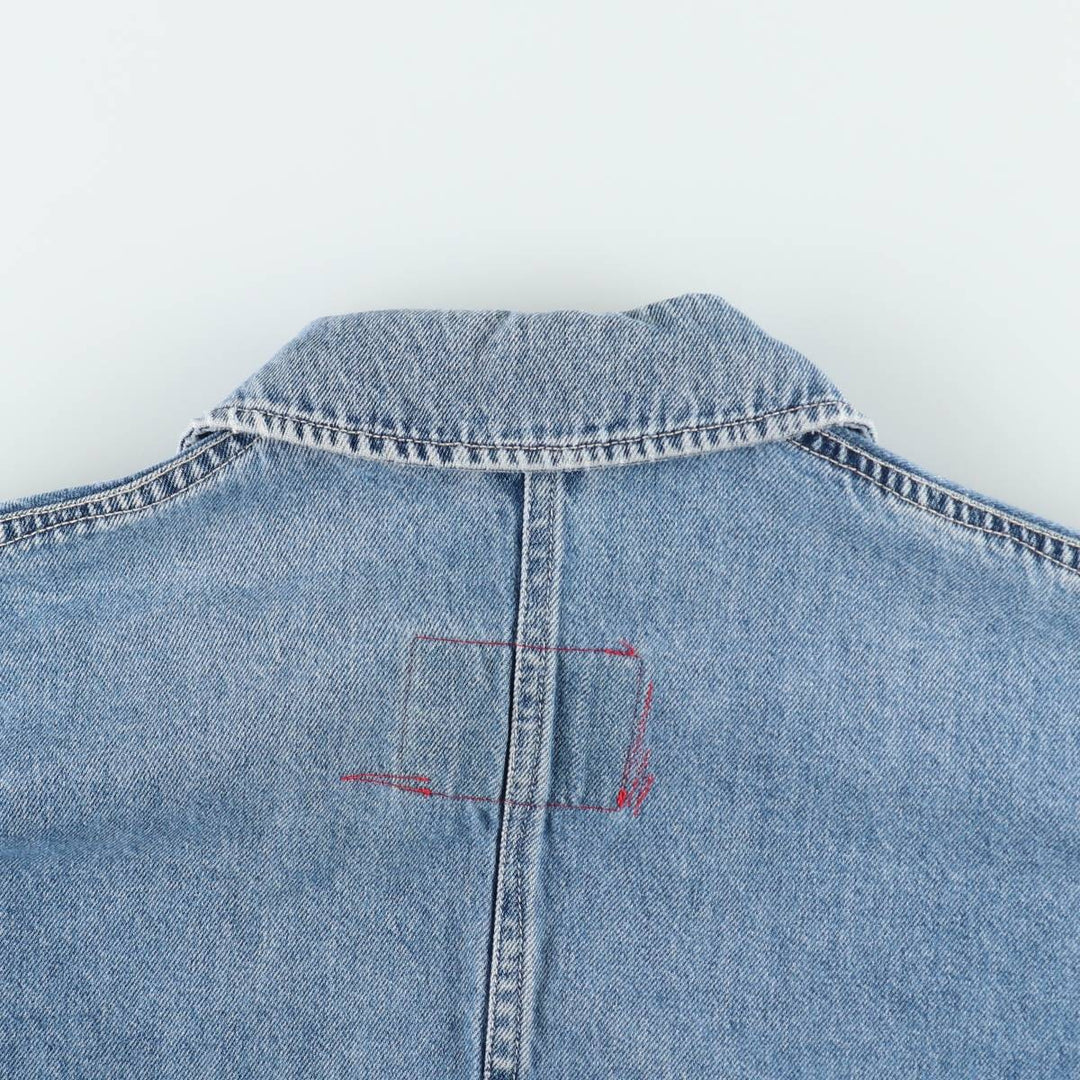 Levi's RED LINEMAN CHORE COAT denim coat, women's size M (approx.) cotton blue type Vintage Second Hand