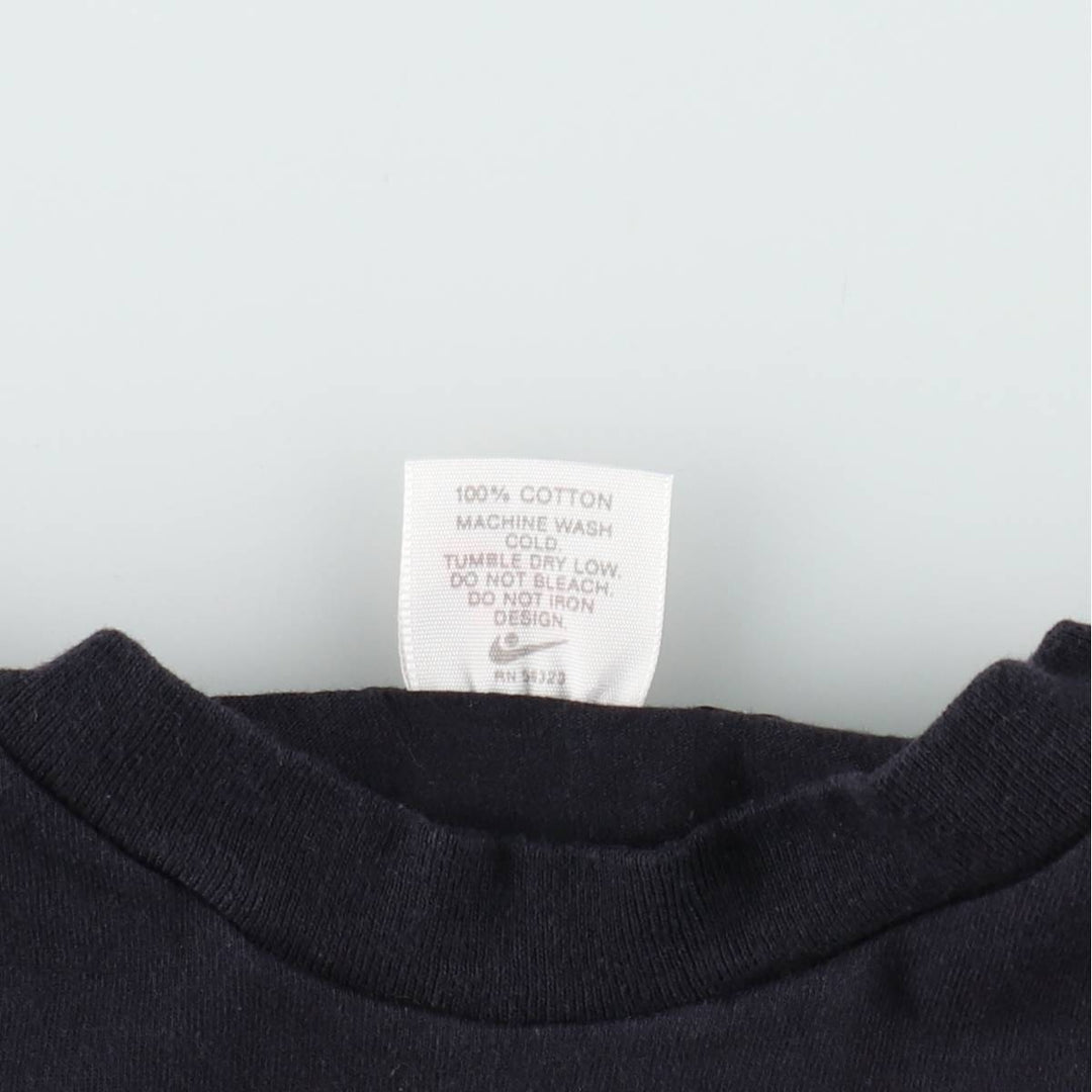 90'S Nike Silver Tag Sport Print T-Shirt, Made in USA, Women's Size M (approx.), Vintage cotton black type Vintage Second Hand