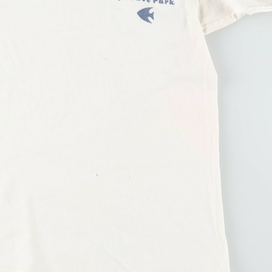 70'S Champion Bar Tag Ringer T-Shirt, Made in USA, Women's Size L (Equivalent), Vintage cotton white type Vintage Second Hand