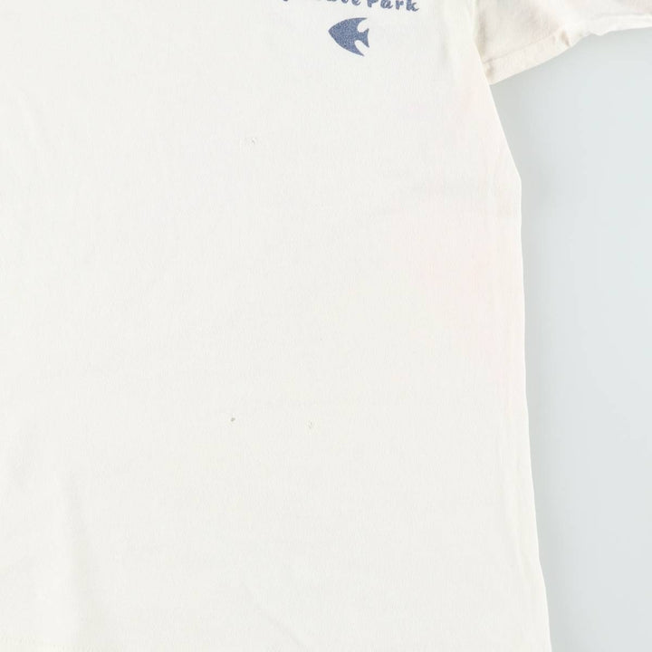 70'S Champion Bar Tag Ringer T-Shirt, Made in USA, Women's Size L (Equivalent), Vintage cotton white type Vintage Second Hand