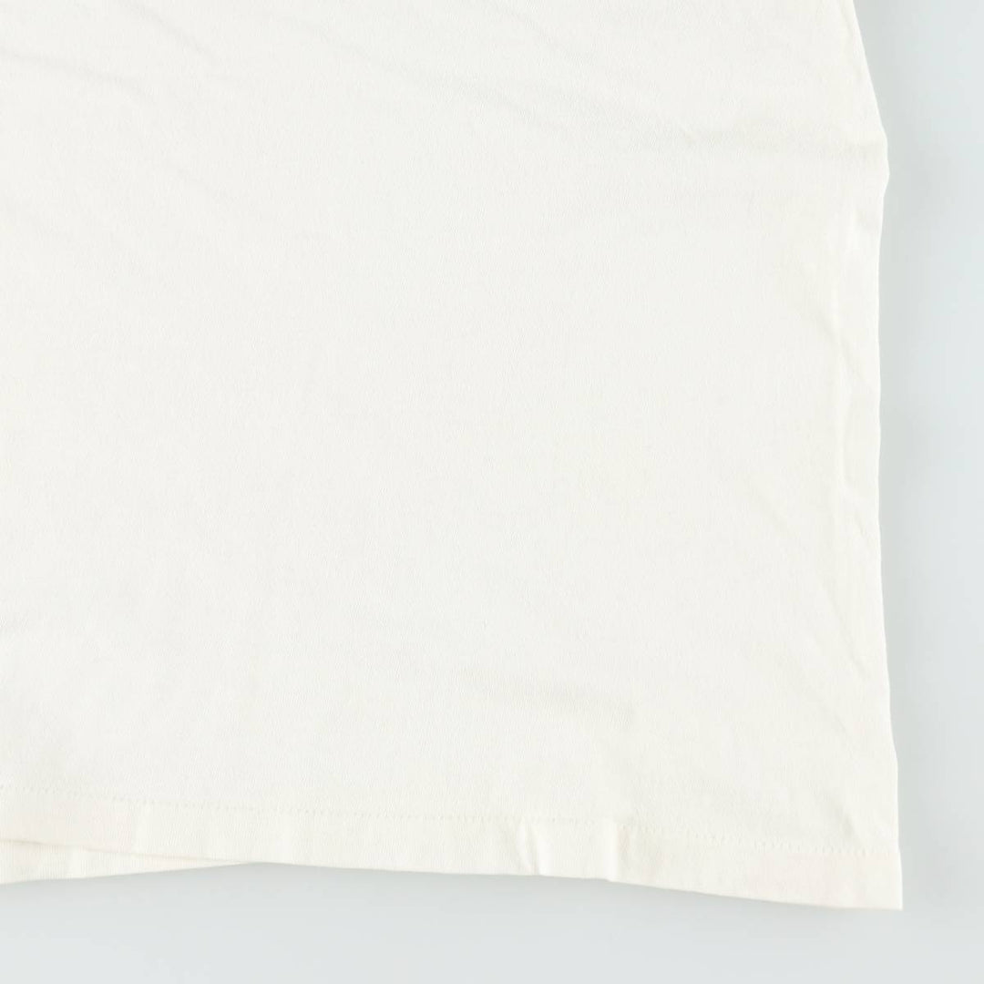 70'S Champion Bar Tag Ringer T-Shirt, Made in USA, Women's Size L (Equivalent), Vintage cotton white type Vintage Second Hand