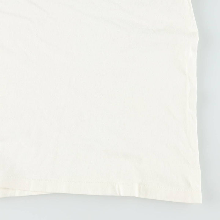 70'S Champion Bar Tag Ringer T-Shirt, Made in USA, Women's Size L (Equivalent), Vintage cotton white type Vintage Second Hand