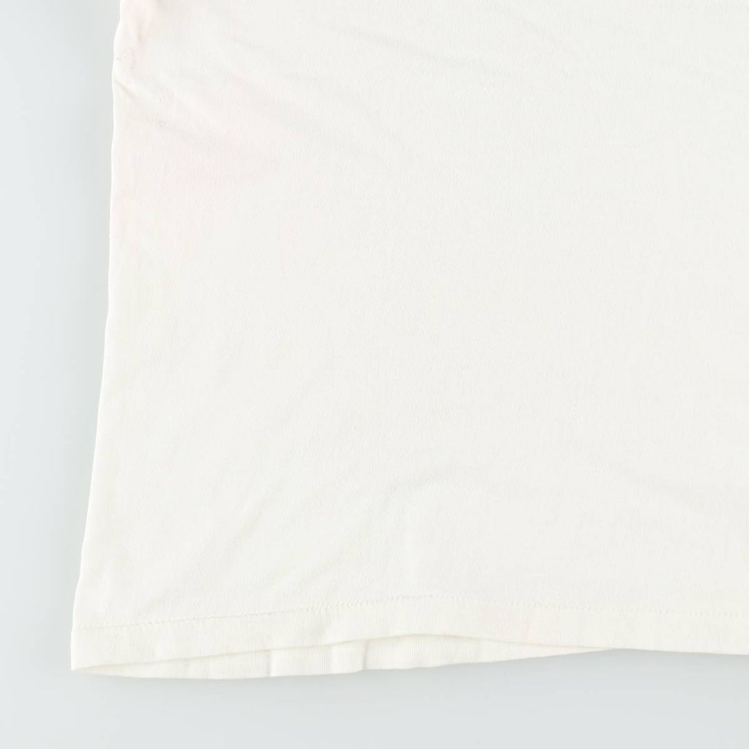 70'S Champion Bar Tag Ringer T-Shirt, Made in USA, Women's Size L (Equivalent), Vintage cotton white type Vintage Second Hand