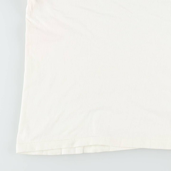 70'S Champion Bar Tag Ringer T-Shirt, Made in USA, Women's Size L (Equivalent), Vintage cotton white type Vintage Second Hand