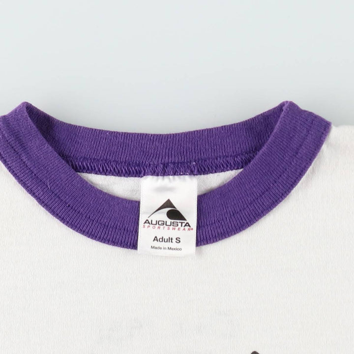 AUGUSTA Ringer T-shirt, Men's Size S cotton white type Vintage Second Hand