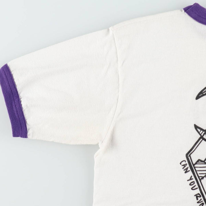 AUGUSTA Ringer T-shirt, Men's Size S cotton white type Vintage Second Hand