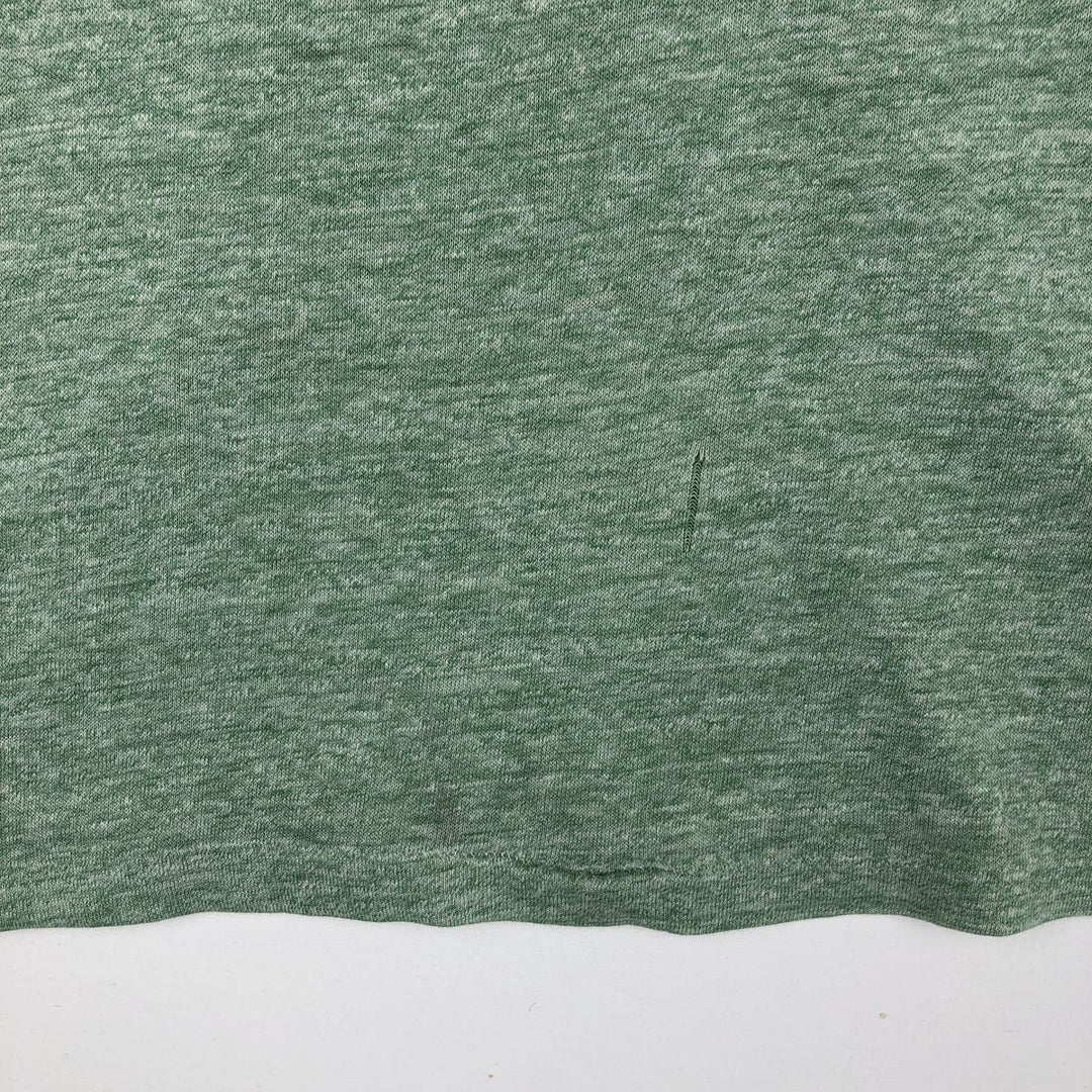 ~80'S Russell Triple Print Ringer T-Shirt, Made in USA, Women's Size M (Equivalent), Vintage cotton green type Vintage Second Hand
