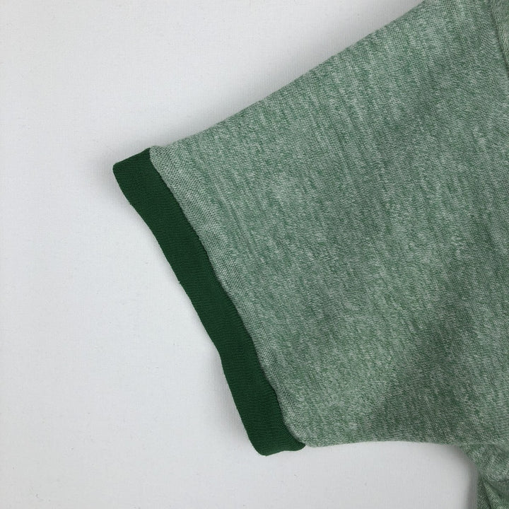 ~80'S Russell Triple Print Ringer T-Shirt, Made in USA, Women's Size M (Equivalent), Vintage cotton green type Vintage Second Hand