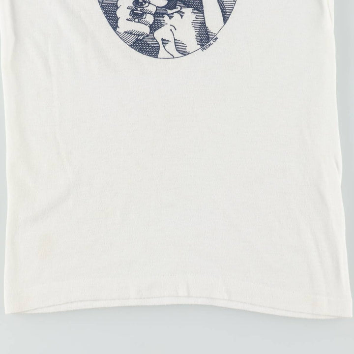 70s-80'S Devknit Ringer T-shirt, Women's Size S (approx.), Vintage polyester white type Vintage Second Hand