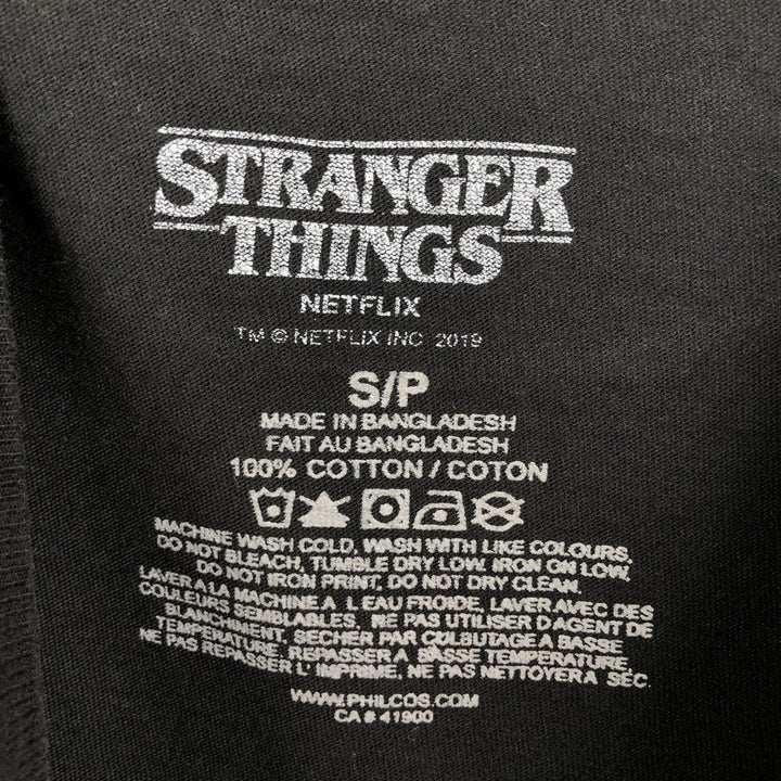 STRANGER THINGS Stranger Things Movie T-shirt Women's S size cotton black type Vintage Second Hand
