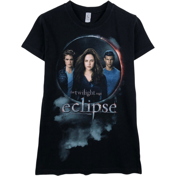 TULTEX The Twilight Saga Eclipse Movie T-Shirt (Women's Size L) cotton black type Vintage Second Hand