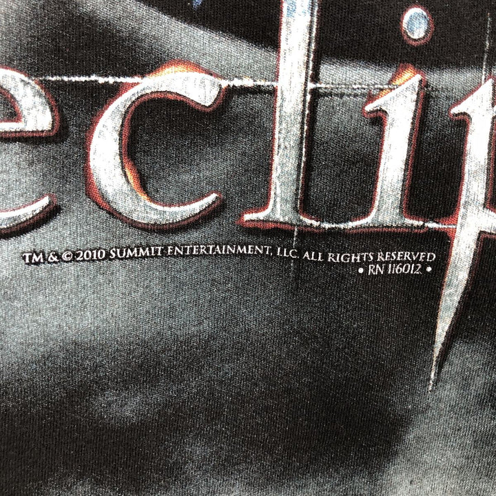 TULTEX The Twilight Saga Eclipse Movie T-Shirt (Women's Size L) cotton black type Vintage Second Hand