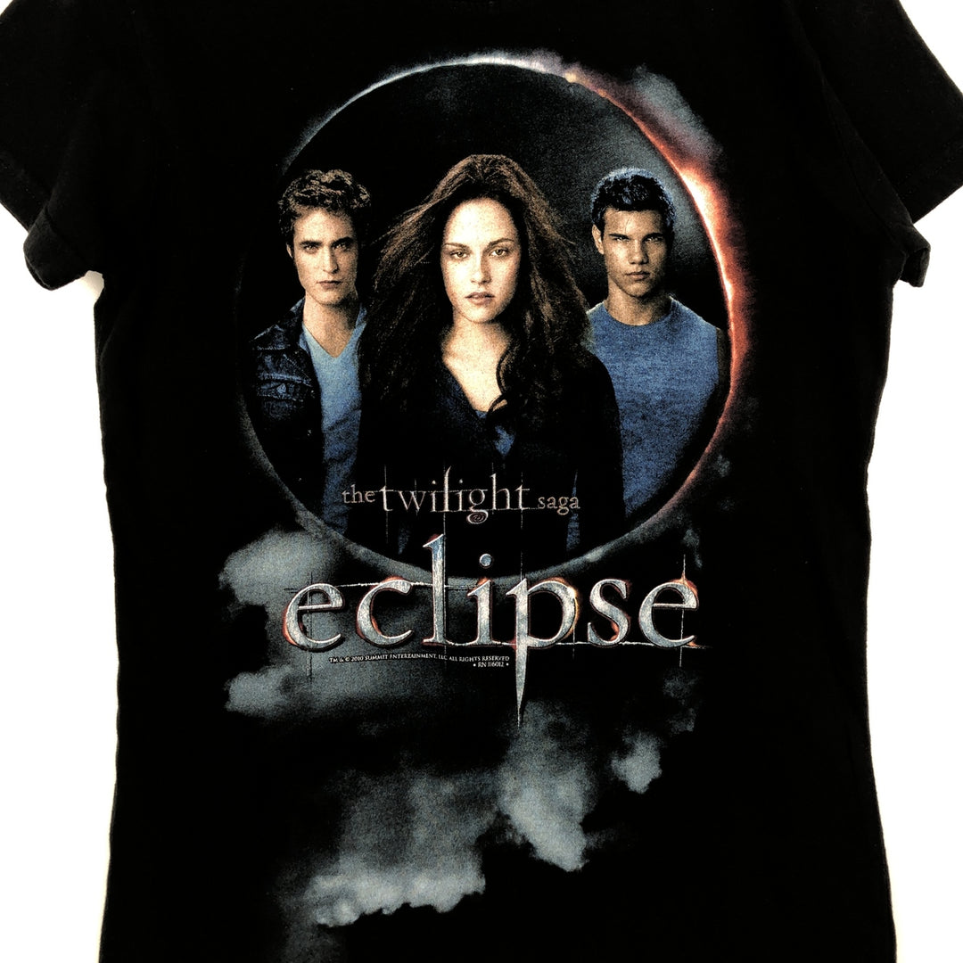 TULTEX The Twilight Saga Eclipse Movie T-Shirt (Women's Size L) cotton black type Vintage Second Hand