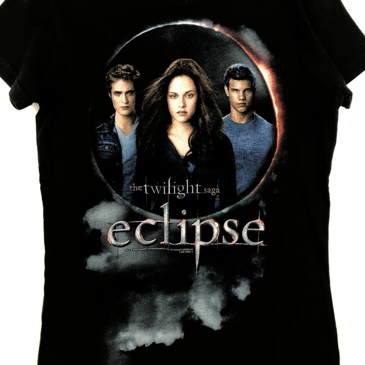 TULTEX The Twilight Saga Eclipse Movie T-Shirt (Women's Size L) cotton black type Vintage Second Hand