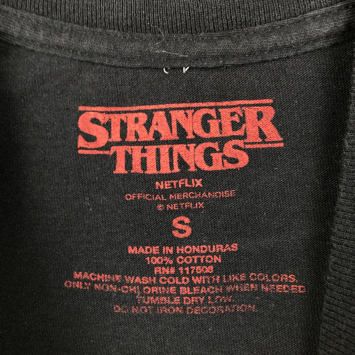 STRANGER THINGS Stranger Things Movie T-shirt Women's S size cotton black type Vintage Second Hand