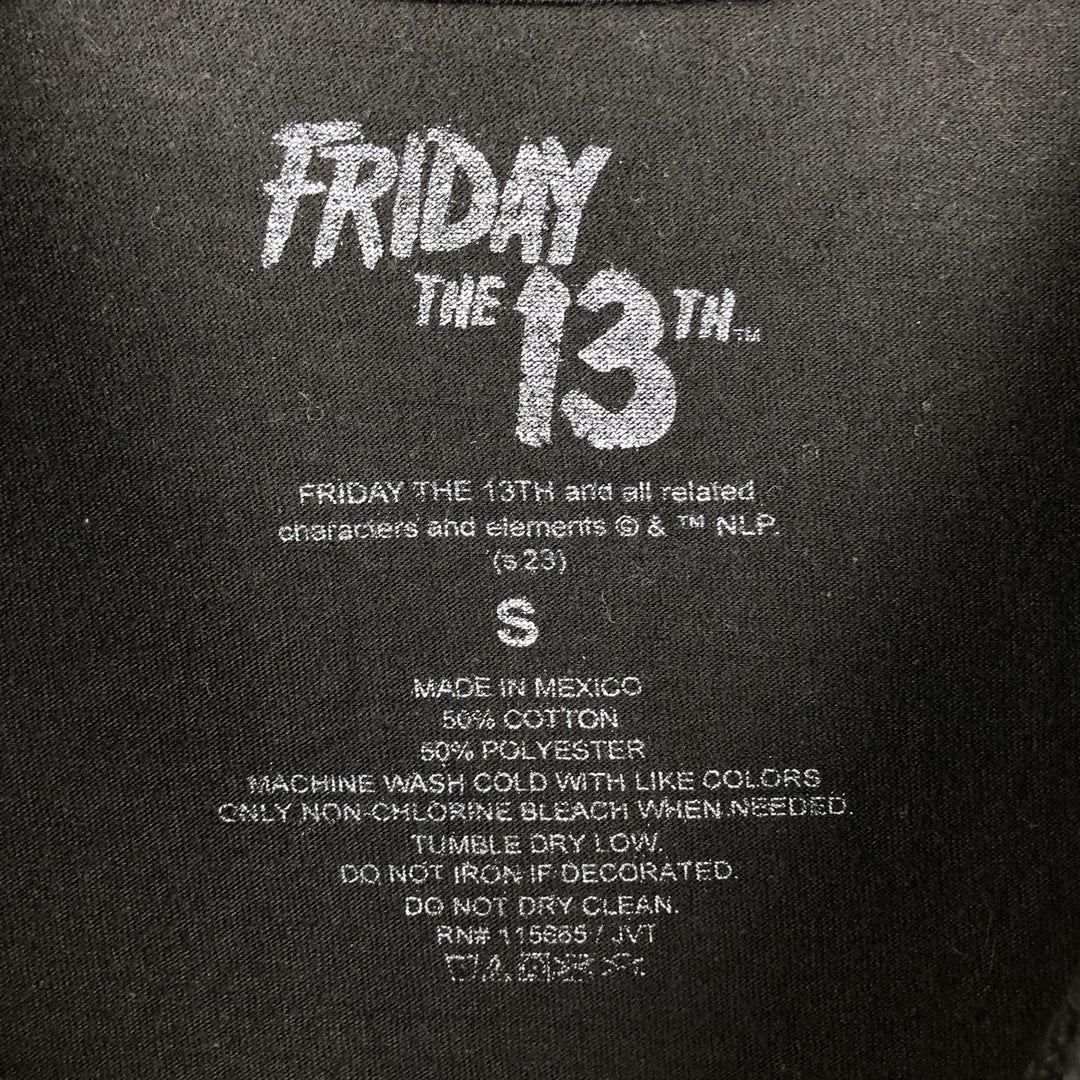 FRIDAY THE 13TH Movie T-shirt (Women's Size S) cotton black type Vintage Second Hand