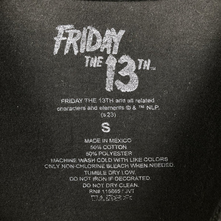 FRIDAY THE 13TH Movie T-shirt (Women's Size S) cotton black type Vintage Second Hand