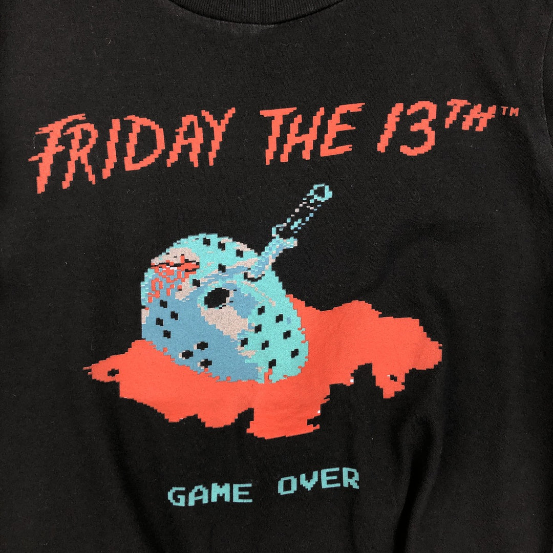 FRIDAY THE 13TH Movie T-shirt (Women's Size S) cotton black type Vintage Second Hand