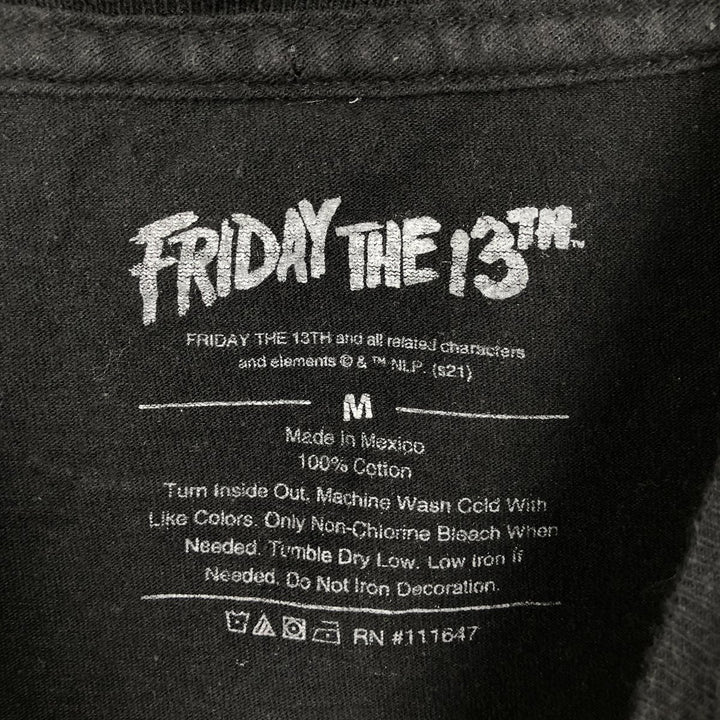 FRIDAY THE 13TH Movie T-shirt (Women's size M) cotton black type Vintage Second Hand