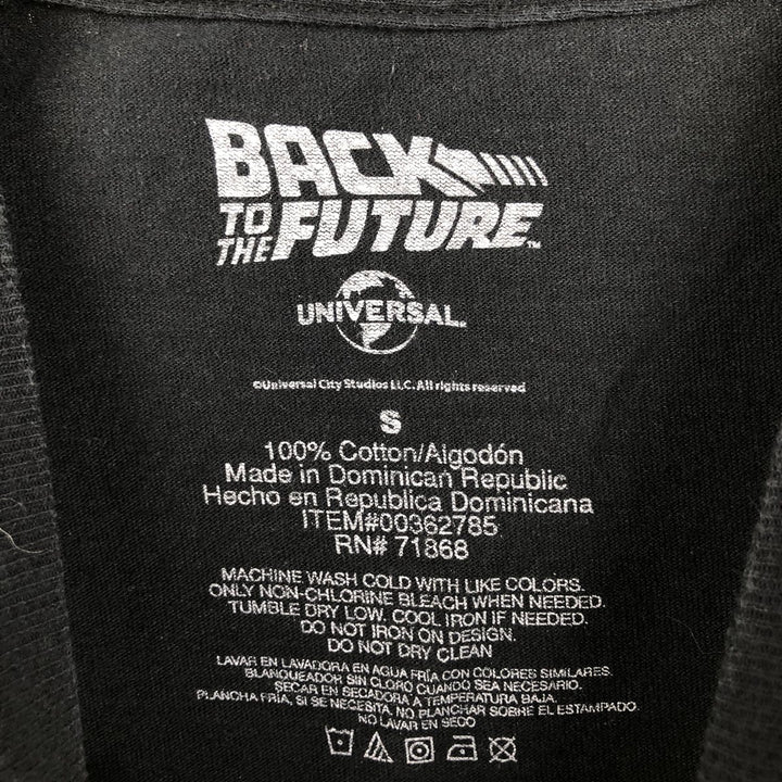 BACK TO THE FUTURE Movie T-shirt (Women's Size S) cotton black type Vintage Second Hand