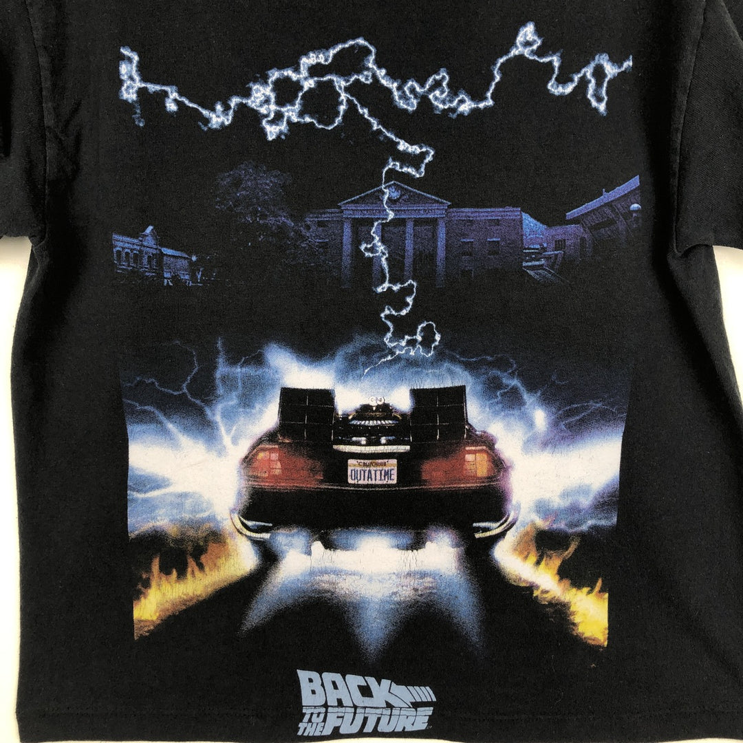BACK TO THE FUTURE Movie T-shirt (Women's Size S) cotton black type Vintage Second Hand