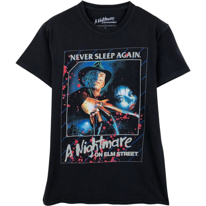 A Nightmare on Elm Street Freddy Krueger Movie T-Shirt (Women's Size S) cotton black type Vintage Second Hand