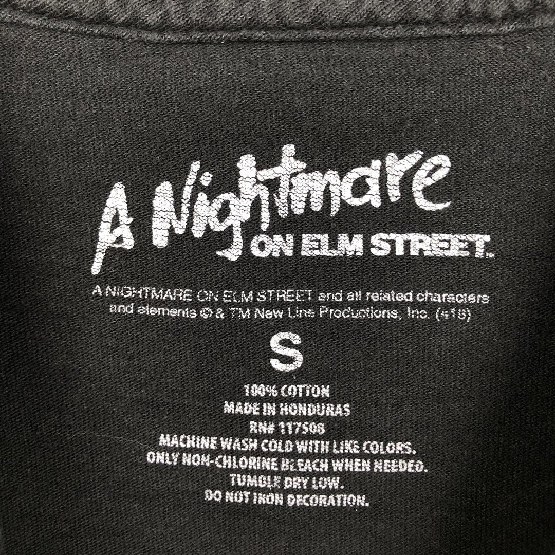A Nightmare on Elm Street Freddy Krueger Movie T-Shirt (Women's Size S) cotton black type Vintage Second Hand