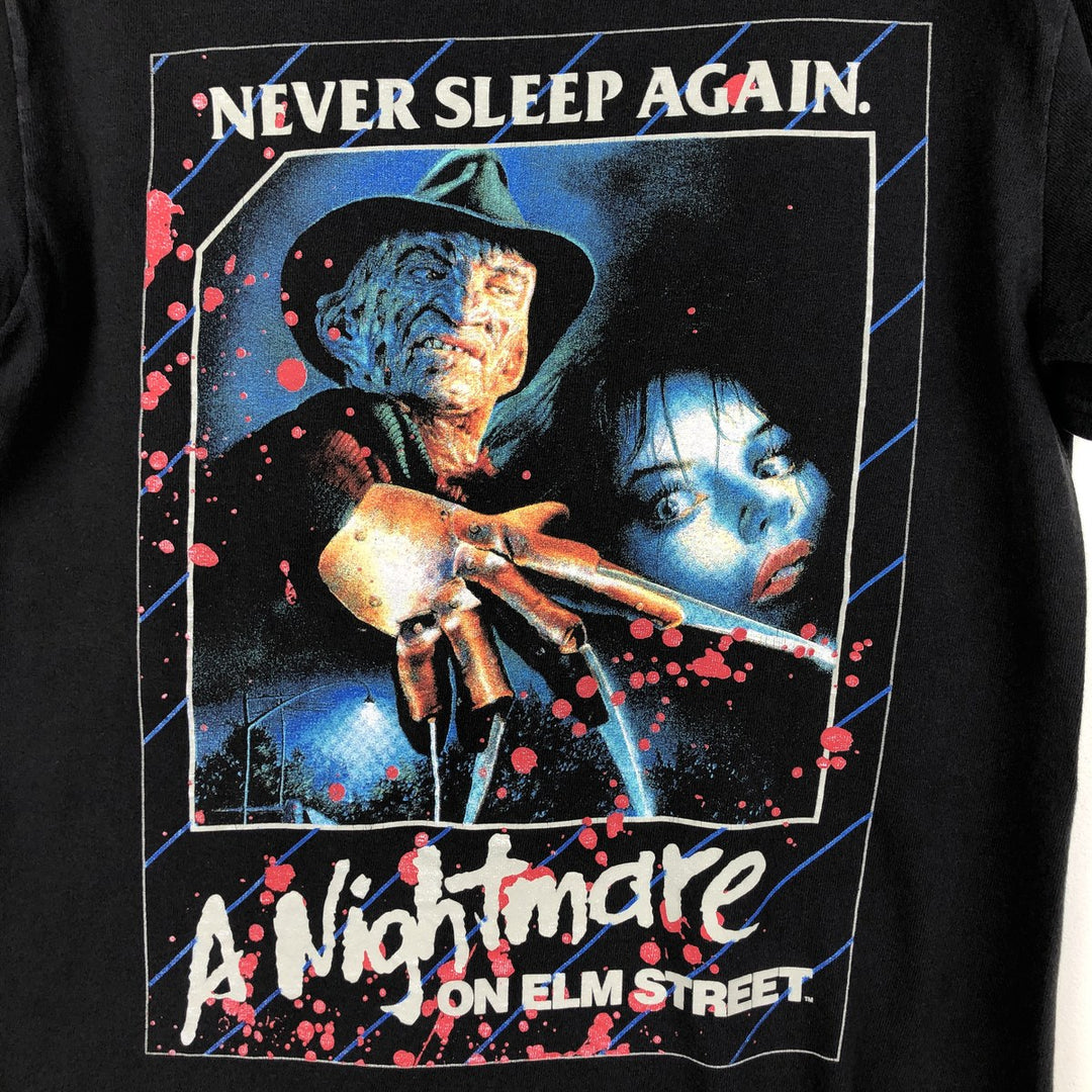 A Nightmare on Elm Street Freddy Krueger Movie T-Shirt (Women's Size S) cotton black type Vintage Second Hand