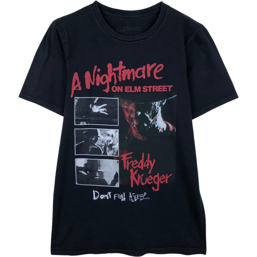 A Nightmare on Elm Street Freddy Krueger Movie T-Shirt (Women's Size S) cotton black type Vintage Second Hand