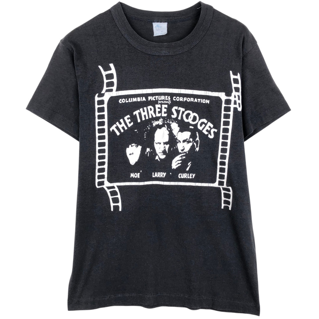 90'S Tee Jays The Three Stooges Movie T-shirt Made in USA Women's Size M (approx.) Vintage unclear black type Vintage Second Hand