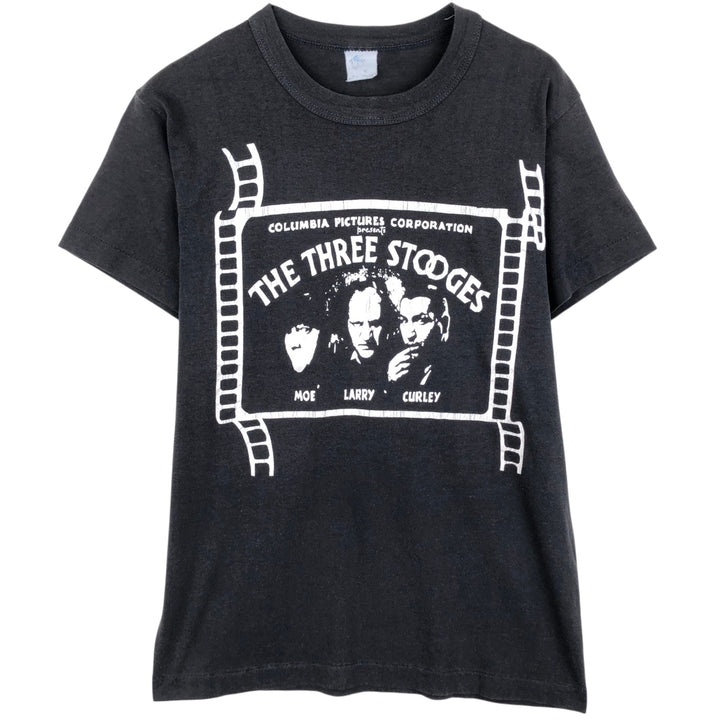 90'S Tee Jays The Three Stooges Movie T-shirt Made in USA Women's Size M (approx.) Vintage unclear black type Vintage Second Hand