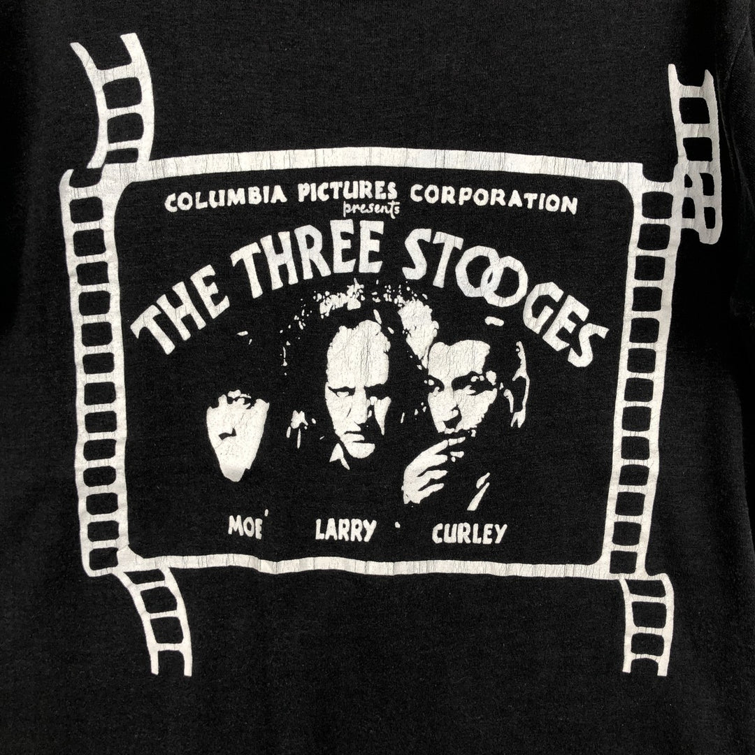 90'S Tee Jays The Three Stooges Movie T-shirt Made in USA Women's Size M (approx.) Vintage unclear black type Vintage Second Hand
